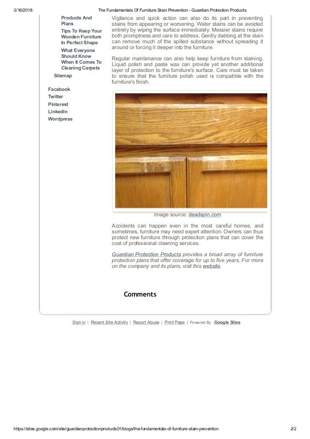 Guardian Furniture Protection Plans